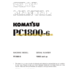 Komatsu PC1800-6 Hydraulic Excavator Shop Manual (SEBM019105)