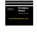 Komatsu PC5500-6 Diesel Hydraulic Excavator Shop Manual (15046-upD-GB-1b)