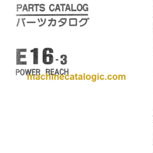 Hitachi E16-3 Power Reach Parts Catalog