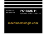 Komatsu PC138US-11 Hydraulic Excavator Shop Manual (WENBM00131)