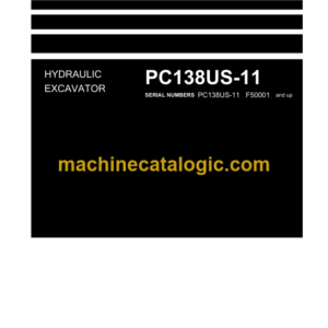 Komatsu PC138US-11 Hydraulic Excavator Shop Manual (WENBM00131)