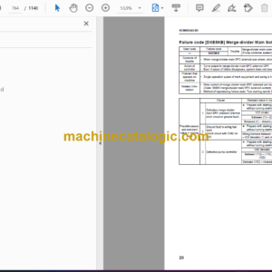 Komatsu PC200-8, PC200LC-8, PC240LC-8 Hydraulic Excavator Shop Manual (KEN00084-13)