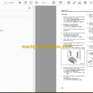 Komatsu PC1250-8R PC1250SP-8R Hydraulic Excavator Shop Manual (SEN02048-26)