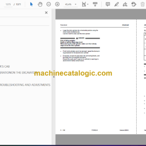 Komatsu PC5500-6 Diesel Hydraulic Excavator Shop Manual (15046-upD-GB-1b)