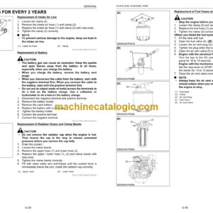 Hitachi D1703 MDI-E4B ,MDI-E4G Engine Manual