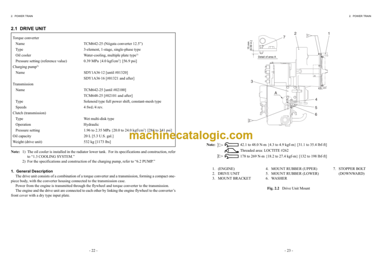 Hitachi LX110-7 Technical Manual
