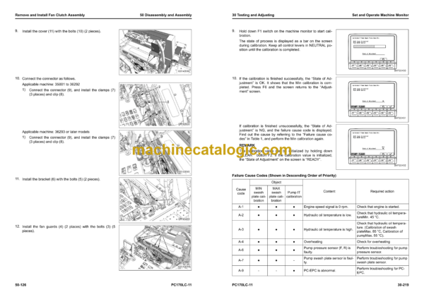 Komatsu PC170LC-11 Hydraulic Excavator Shop Manual (SEN06769-06)