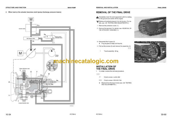 Komatsu PC75R-2 Hydraulic Excavator Shop Manual (WEBM001502)