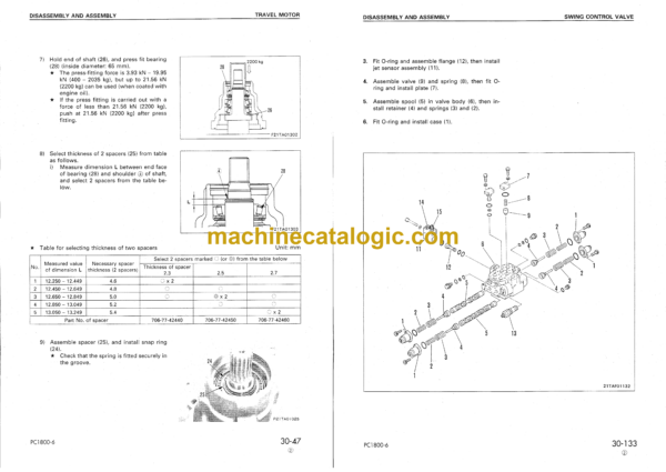 Komatsu PC1800-6 Hydraulic Excavator Shop Manual (SEBM019105)