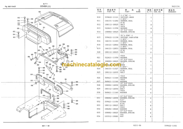 Furukawa 244H Wheel Loader Parts Catalog