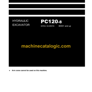 Komatsu PC120-8 Hydraulic Excavator Shop Manual (WEN00002-00)