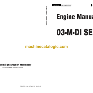 Hitachi 03-M-DI SERIES Engine Manual