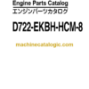 Hitachi D722-EKBH-HCM-8 Engine Parts Catalog