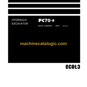 Komatsu PC70-8 Hydraulic Excavator Shop Manual (SEN06204-02)