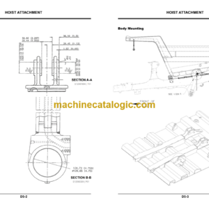 Hitachi EH1100, EH1100-3, EH1100-5 TS20014 Rigid Dump Truck Dimensions Manual