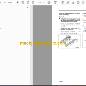 Komatsu PC120-8 Hydraulic Excavator Shop Manual (WEN00002-00)