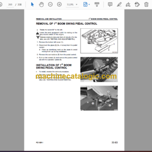 Komatsu PC110R-1 Hydraulic Excavator Shop Manual (WEBM000700)