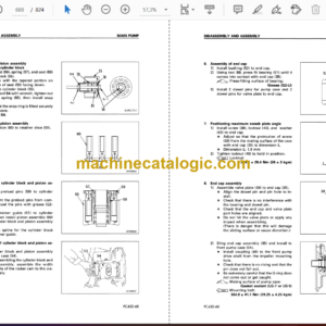 Komatsu PC450-6 PC450LC-6 Hydraulic Excavator Shop Manual (UEBM000100)