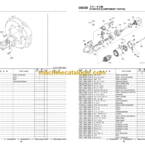 Hitachi D722-EKBH-HCM-8 Engine Parts Catalog