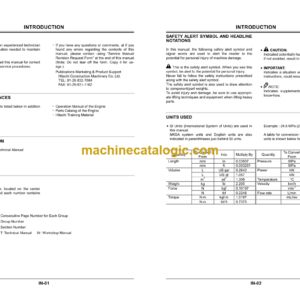 Hitachi DR Zaxis Hydraulic Excavator Technical Manual