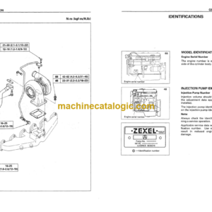 Hitachi 4BG1, 6BG1 Engine Manual