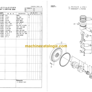 Yanmar 3TNE84T-FT Engine Parts Catalog