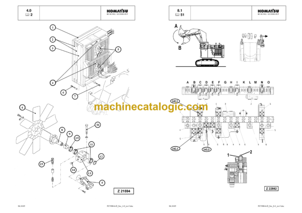 Komatsu PC5500-6 Hydraulic Mining Shovel Shop Manual (SMPC550015038)