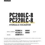 Komatsu PC200LC-8 PC220LC-8 Hydraulic Excavator Shop Manual (CEBM000903)