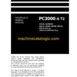 Komatsu PC3000-6 T2 Hydraulic Excavator Shop Manual (06279-xD-GB-1)