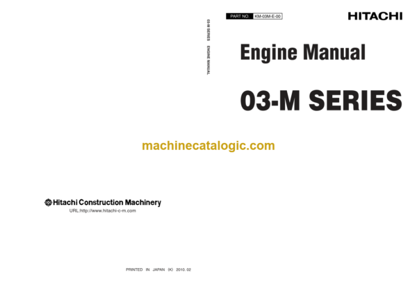 Hitachi 03-M SERIES Engine Manual