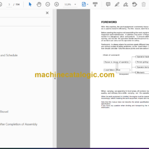 Komatsu PC800-8E0 PC800LC-8E0 PC800SE-8E0 PC850-8E0 PC850SE-8E0 Hydraulic Excavator Field Assembly Manual (GEN00102-05)