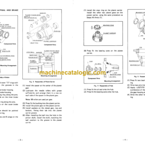 Hitachi 35B Tractor Shovel Service Manual