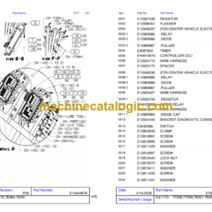 Hitachi EH750-3 E411TD 8R1AA Parts Catalog