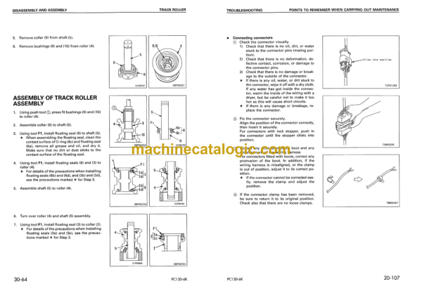 Komatsu PC130-6K PC150LGP-6K Hydraulic Excavator Shop Manual (EEBM001501)