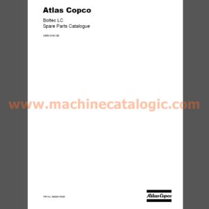 Atlas Copco BOLTEC LC Spare Parts Catalogue (PM No. 8999014500)