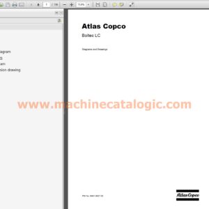 Atlas Copco Boltec LC Diagrams and Drawings (PM No. 8991980700)