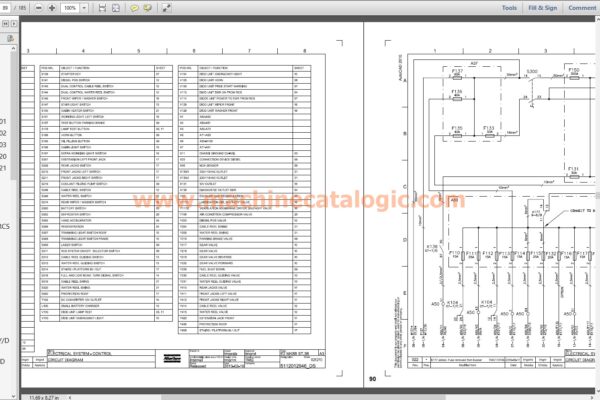 Atlas Copco Boomer E2 C Schematic Diagrams (No. 8999 1844 00)