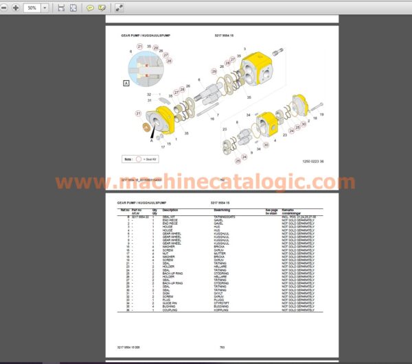 Atlas Copco Boomer E2 C Spare Parts List