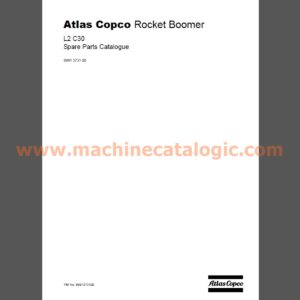 Atlas Copco Rocket Boomer L2 C30 Spare Parts Catalogue (PM No. 8991373100)