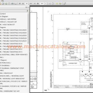 Atlas Copco Boomer E2 C Diagrams and Drawings (No. 8999 1844 00)