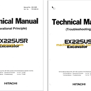 Hitachi EX225USR Excavator Technical Manual