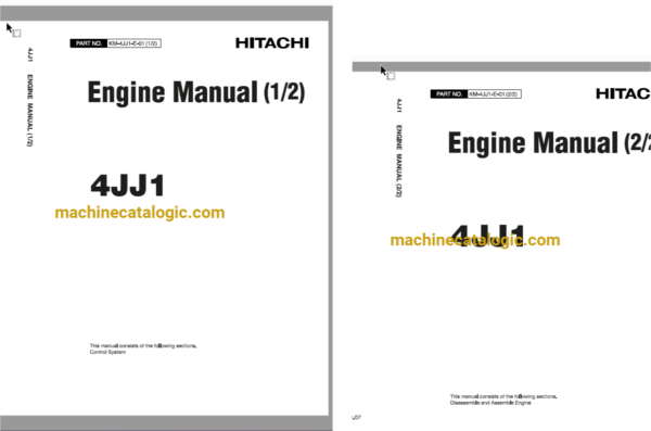 Hitachi 4JJ1 Engine Manual