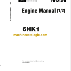 Hitachi 6HK1 Engine Manual