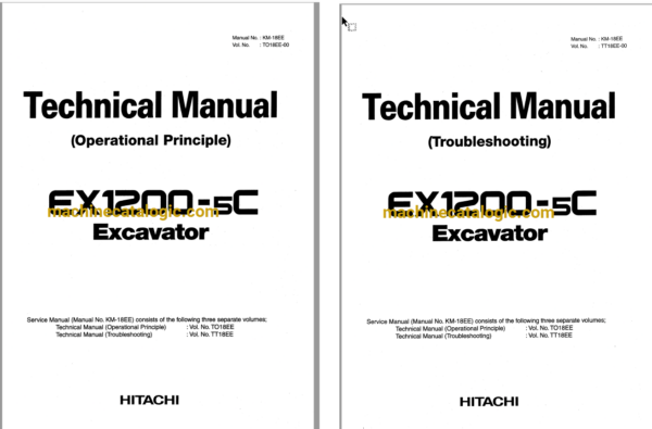 Hitachi EX1200-5C Excavator Technical Manual