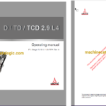Hitachi DEUTZ D, TD, TCD 2.9 L4 Engine and Workshop Manual