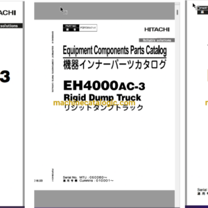 Hitachi EH4000AC-3 Rigid Dump Truck Ful Parts and Engine Parts Catalog