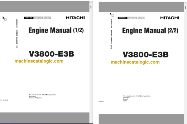 Hitachi V3800-E3B Engine Manual