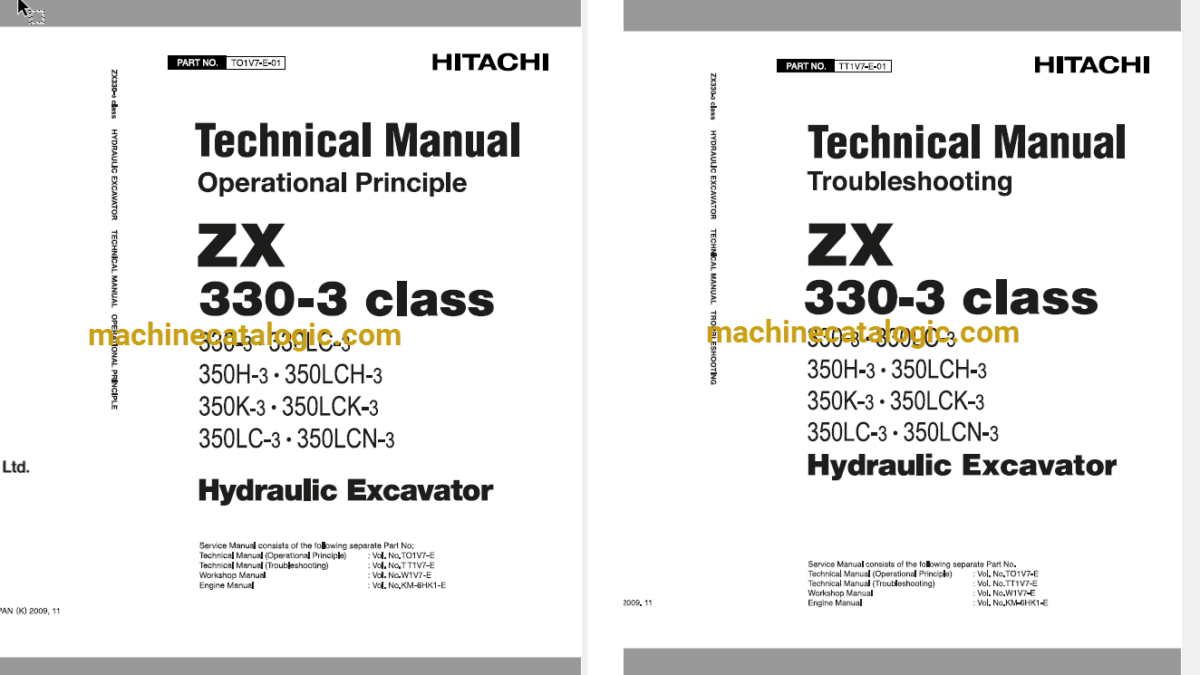 Hitachi ZX850-3,ZX850LC-3,ZX870H-3,ZX870LCH-3 Hydraulic