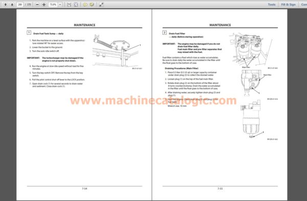 Hitachi Zaxis870H-3 Excavator Operator's Manual