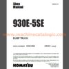 Komatsu 930E-5SE DUMP TRUCK Shop Manual (CEBM035301)